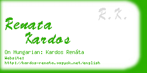 renata kardos business card